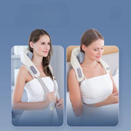 Massageador Inteligente Elétrico de Pescoço e Ombros - Alívio Imediato